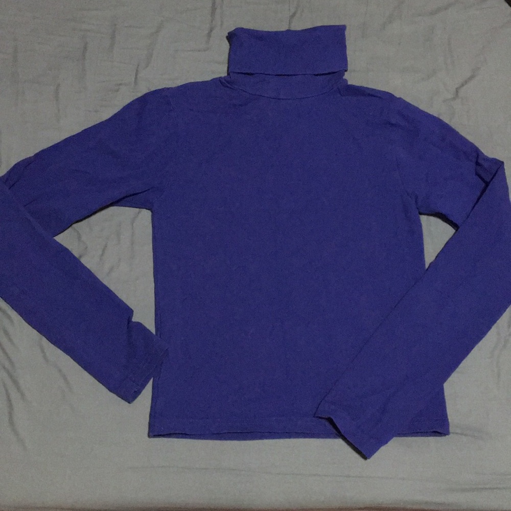 American apparel blue turtle neck